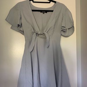 Lulu’s Blue Tie Front Dress